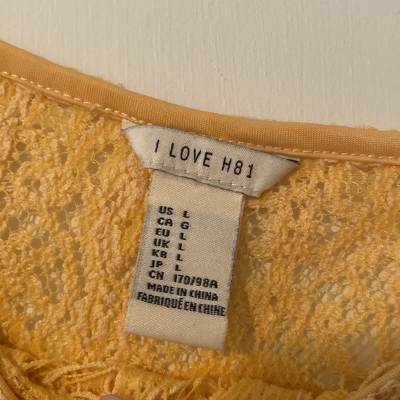 Crochet yellow top - Picture 2 of 2